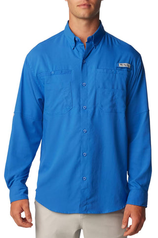 Columbia Men's Plus Tamiami II Long Sleeve Shirt, Vivid Blue - 3X Big