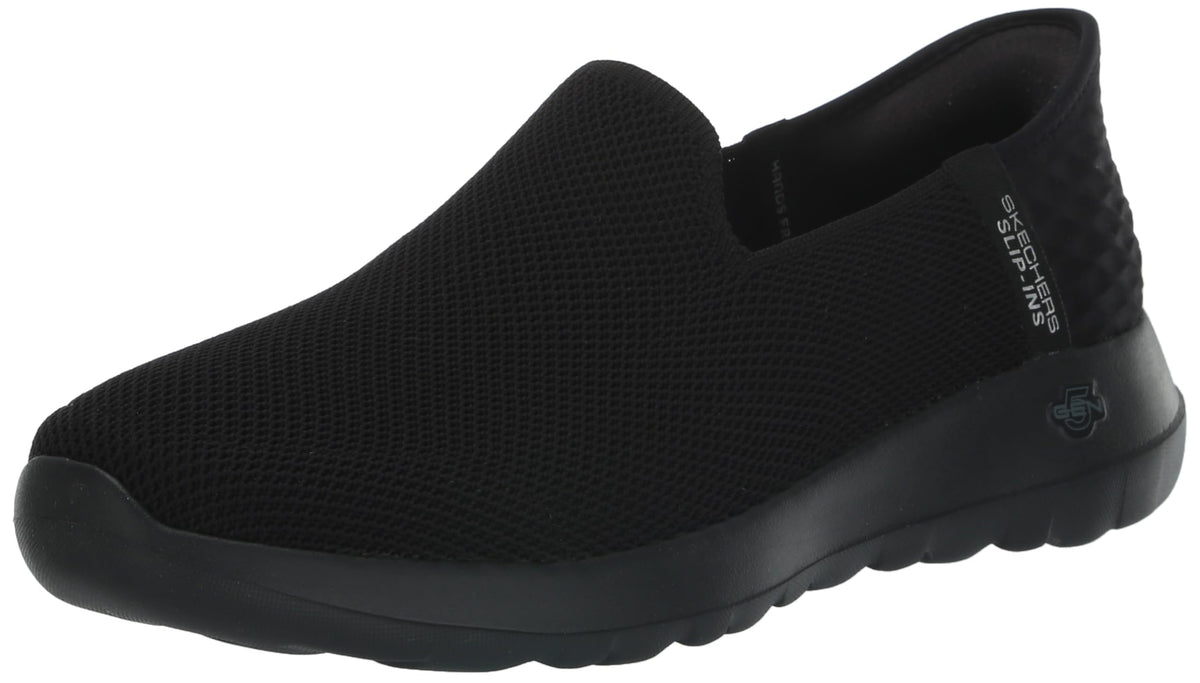 Skechers Women's Go Walk Joy Vela Hands Free Slip-Ins Sneaker, Black, 6.5 Wide