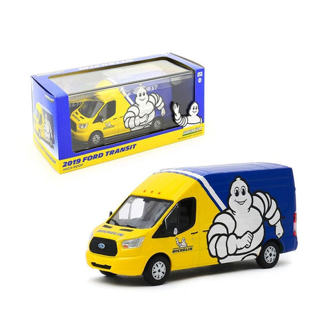 Greenlight 1:43 2019 Ford Transit LWB High Roof - Michelin Tires 86175