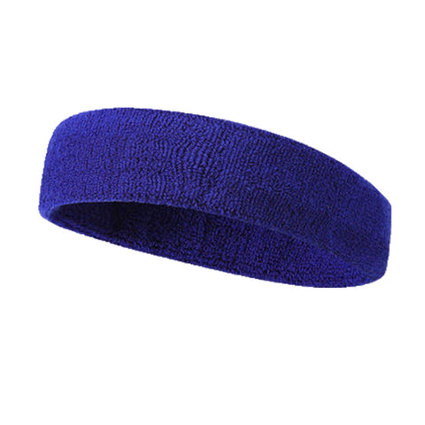 jueshanzj Outdoor sports hair bands running yoga headband basketball cycling badminton tennis Blue one size