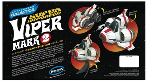 Moebius Battlestar Galactica: Viper MK II Super-Deform Model Kit