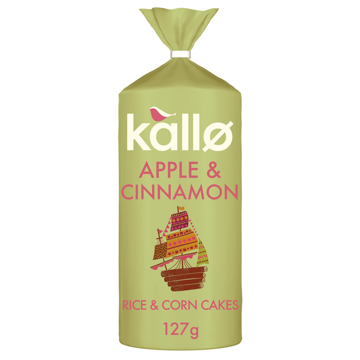 Kallo Apple & Cinnamon Wholegrain Rice & Corn Cakes, 127 g