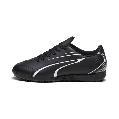 PUMA Vitoria TT Junior Kids Football Astro Turf Trainer Shoe Black/White - UK 4