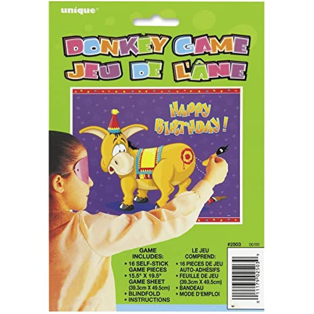 Deluxe Pin the Tail on the Donkey Party Game - (Pack of 12) - Premium Quality Materials - Perfect for Kids and Adults