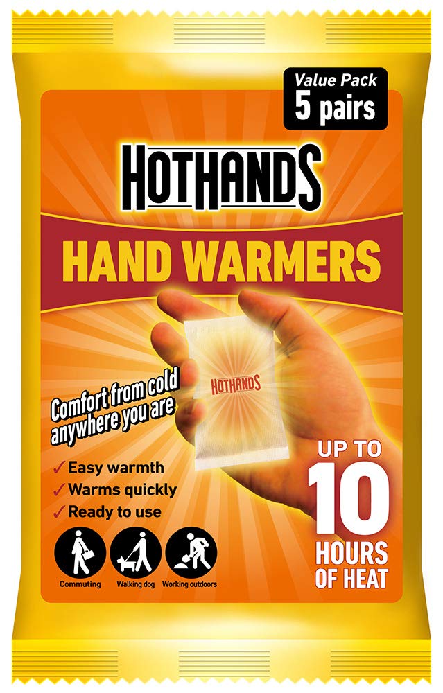 HOTHANDS Unisexs 372-3970 Hand Warmers, Clear, 5 Pairs,Transparent