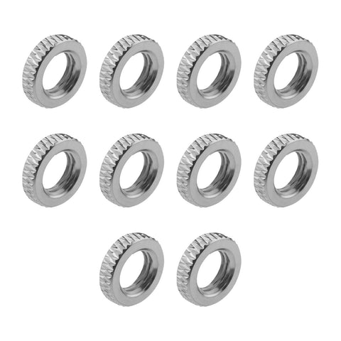 YINETTECH 10Pcs Presta Valve Core Lock Ring Nut Presta Valve Cylinder Lock Ring Nuts Accessories for Car Valve Bicycle Valve Insert Air Pump Compressor