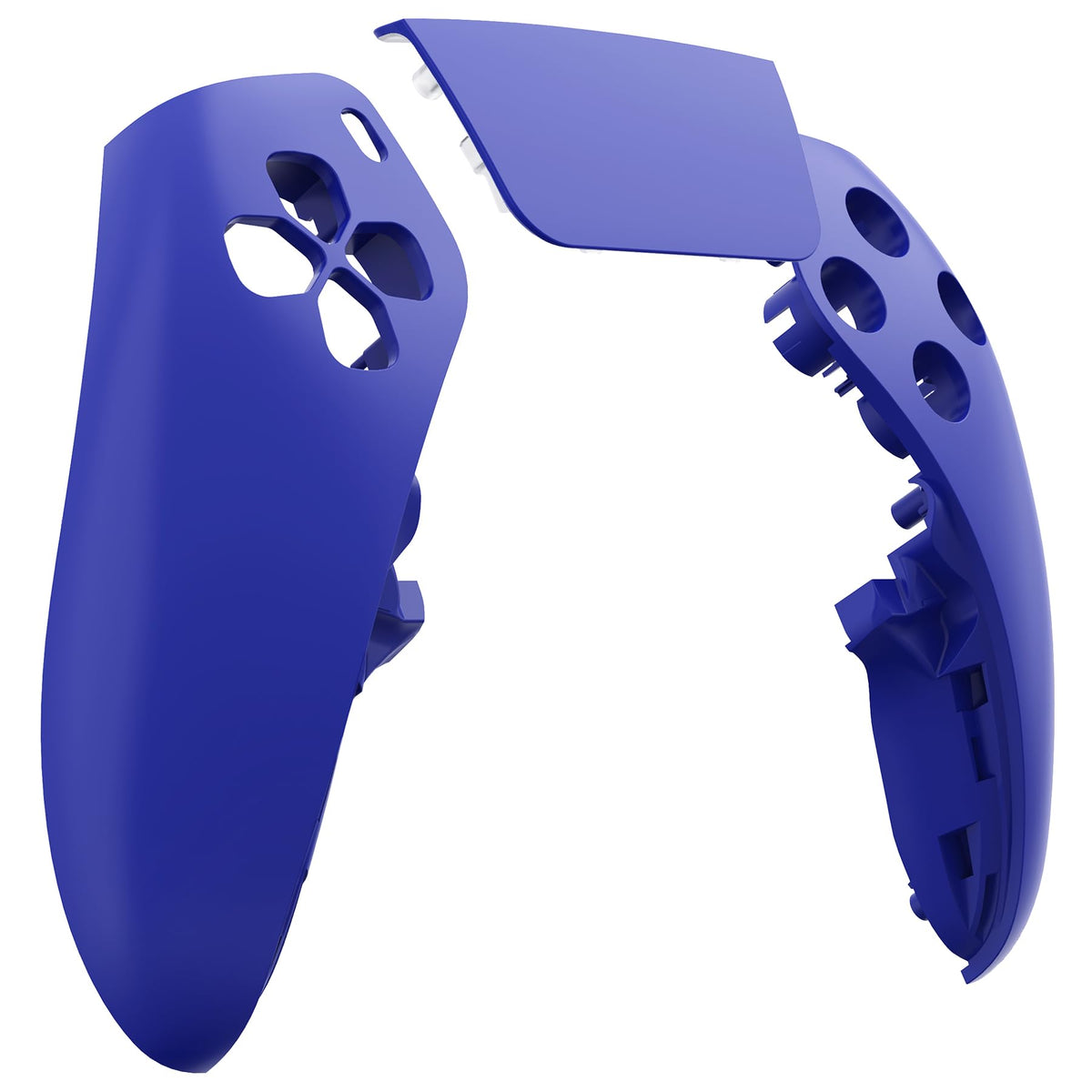 eXtremeRate Left Right Front Top Shell with Touchpad Compatible with ps5 Edge Controller, Blue DIY Replacement Faceplate Shell Custom Touch Pad Cover Compatible with ps5 Edge Controller