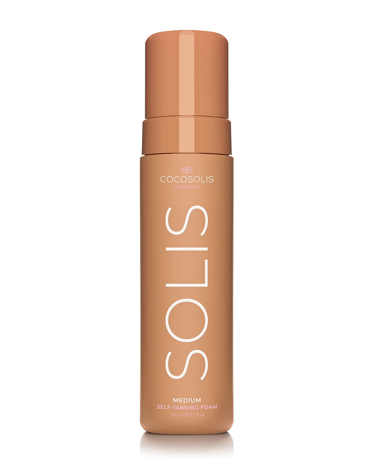 COCOSOLIS SOLIS medium self-tanning lotion for face and body, mousse for a rich, natural and long-lasting tan, with plant-based DHA (200 ml)