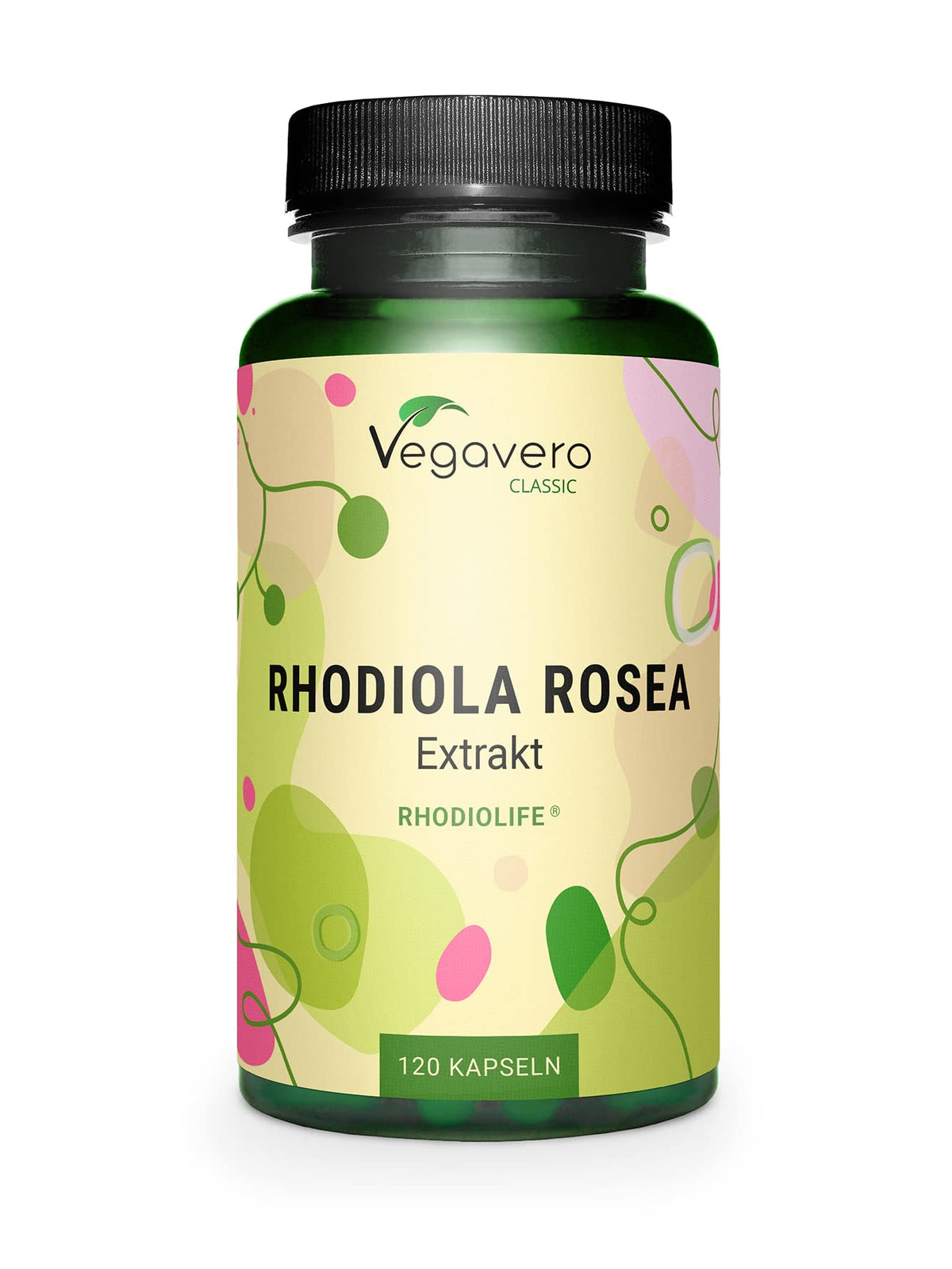 Vegavero Premium Rhodiola Rosea Extract | Rhodiolife® | NO Additives | 1200 mg Rhodiola Rosea | 3% Rosavins & 1% Salidroside | Herbal Adaptogenic Supplement | 120 Capsules | Vegan