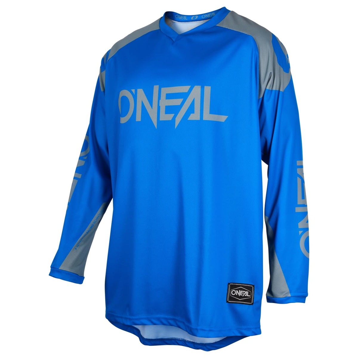 O'NEAL | Motorcycle-Jersey | Enduro Motocross | Breathable Fabric, Maximum Freedom of Movement, Extended Back | Jersey Matrix Ridewear | Adult | Blue Grey | Size S