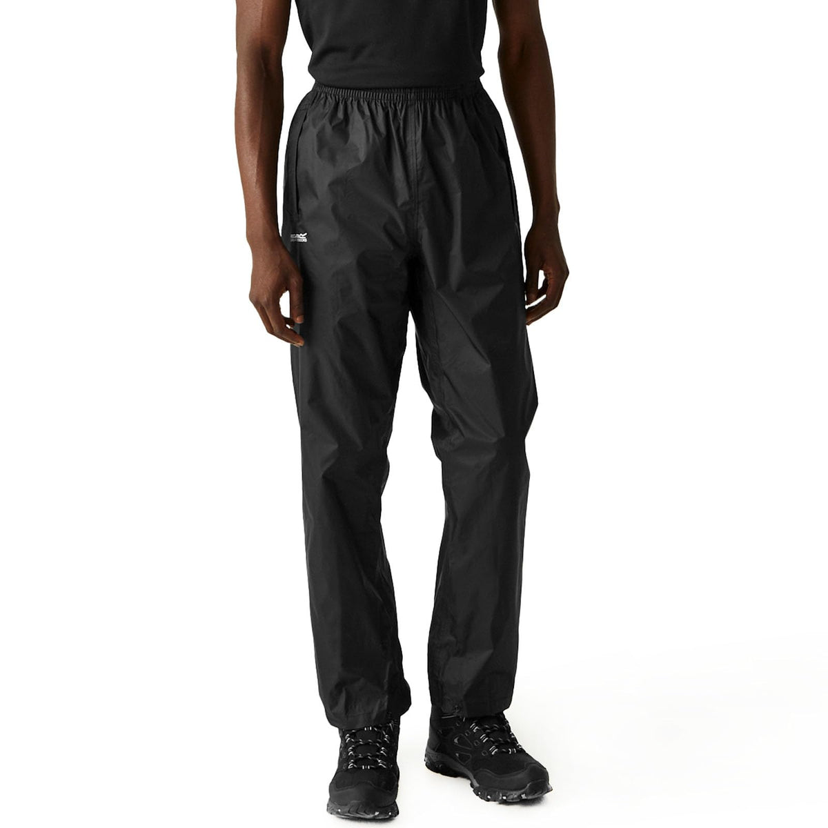 Regatta Mens Pack It Outdoor Waterproof Over Trousers - L Black