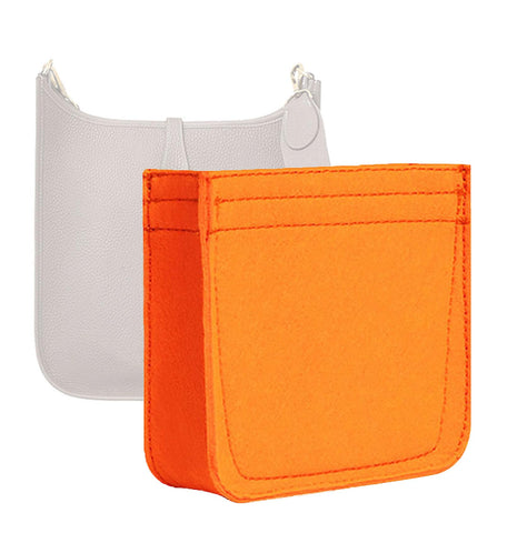 Lckaey Felt Organizer- for Evelyne Bag 33 Bags Insert- Handbag insert Purse-1003Orange-L