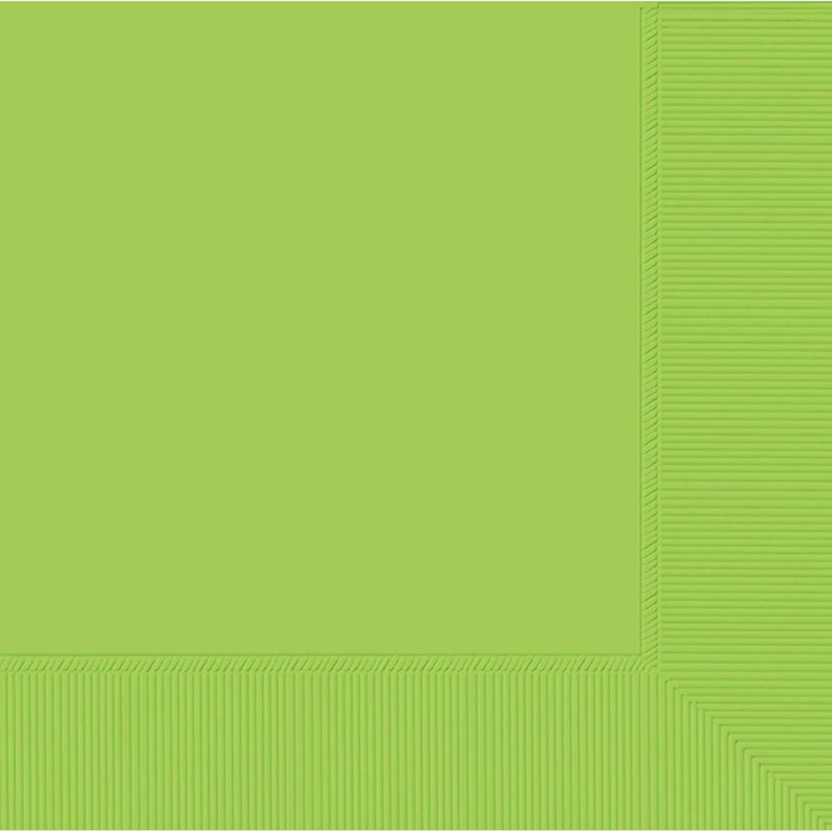 Amscan 2 Ply Solid Colour Dinner Napkins (Pack Of 20) (Kiwi Green, One Size)