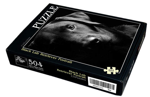 CVPuzzles Black Lab Retriever Portrait 504 Piece Jigsaw Puzzle 16" X 20"