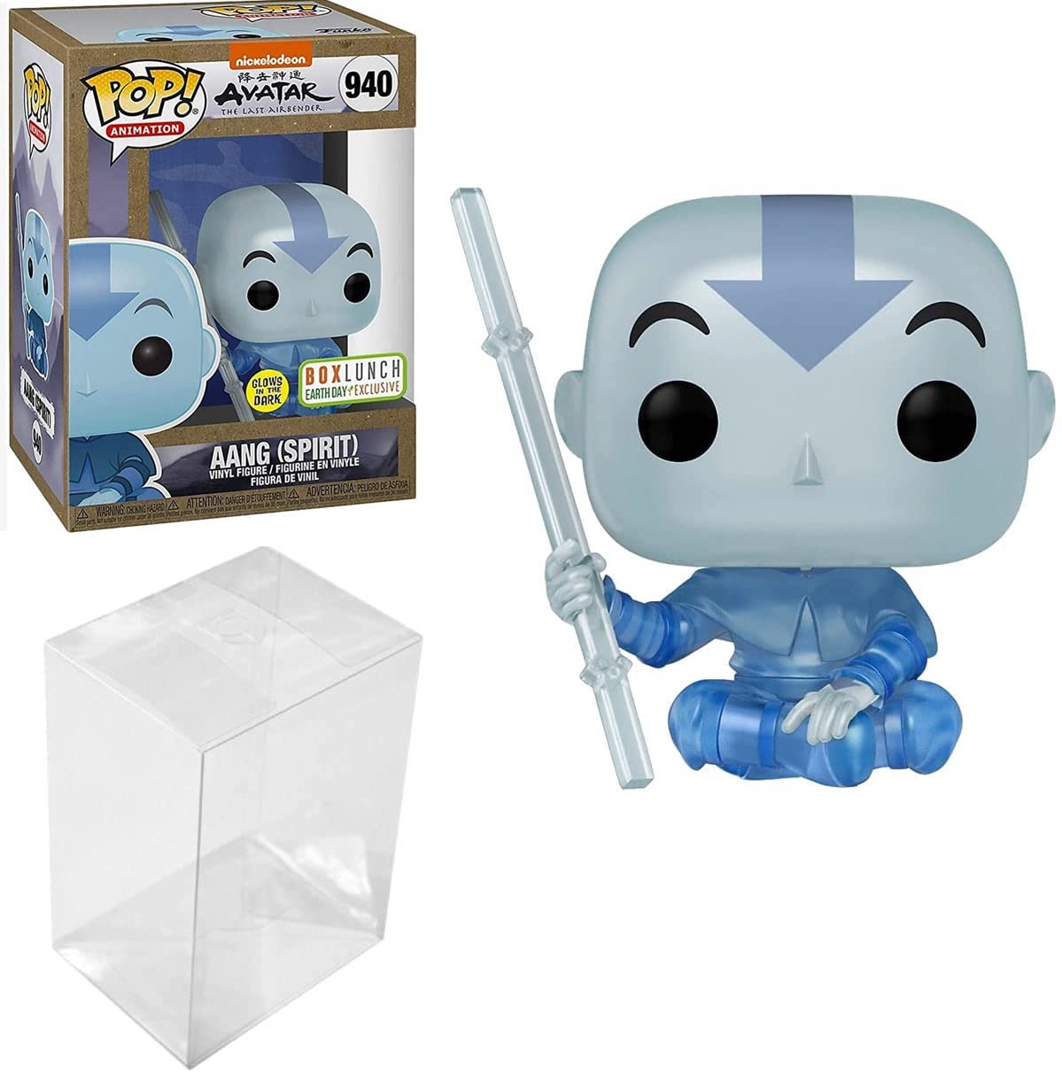 POP Funko Avatar: The Last Airbender Spirit Aang Glow in The Dark Pop Exclusive Multicolored