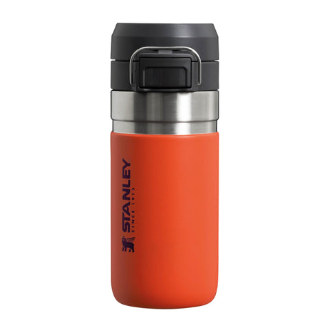 Stanley Quick Flip Stainless Steel Water Bottle 0.47L - Keeps Cold For 7 Hours - Leakproof - BPA-Free Thermal Flask - Dishwasher Safe - Cup Holder Compatible - Tigerlily Plum