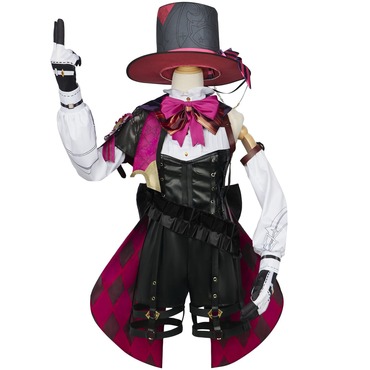 NSPSTT Genshin Impact Lyney Cosplay Lyney Costume Genshin Cosplay Costume for Women Full Set
