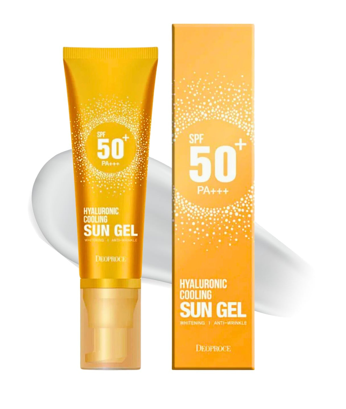 Deoproce Hyaluronic Cooling Sun Gel SPF50+ PA+++ 50g Korean Skincare Suncream