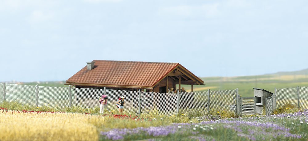 Busch 1017 Metal Industrial Fence HO Scale Scenery Kit