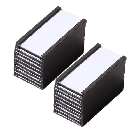Nyvexon 20 Pack Magentic Label Holders, Magnetic Data Card with Inserts and Plastic Protectors for Metal Surface, 1 x 2 Inches