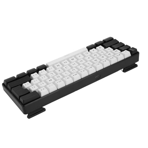 gernie Mini RGB Keyboard Luminous Portable Compact Wired Keypad for G61 Office Game Business, Cherry Mx Brown Keyboard (White), gerniengz5xq9vri-11