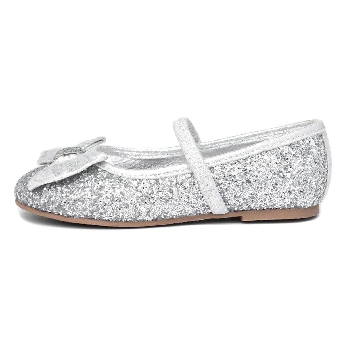 Lilley Sparkle Girls Silver Ballerina - Size 13 Child UK - Multicolour
