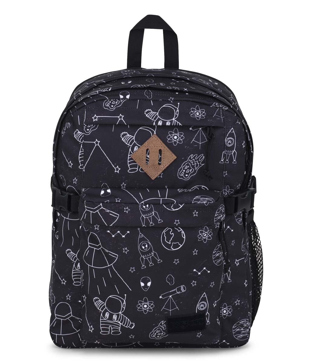 JanSport Main Campus Backpack - Travel, or Work Bag w 15-Inch Laptop Sleeve and Dual Water Bottle Pockets, Cosmic City