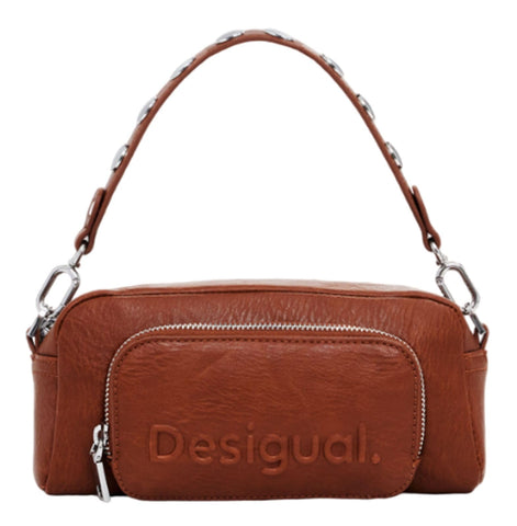 Desigual Women's Accessories PU Across Body Bag, Brown, One Size