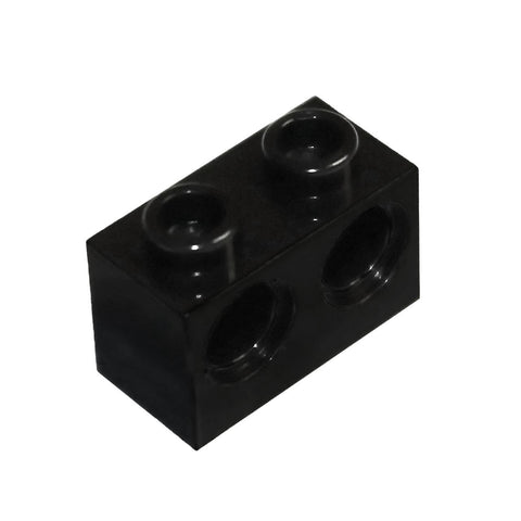 LEGO Parts and Pieces: Technic Black 1x2 with Two Holes Brick x50