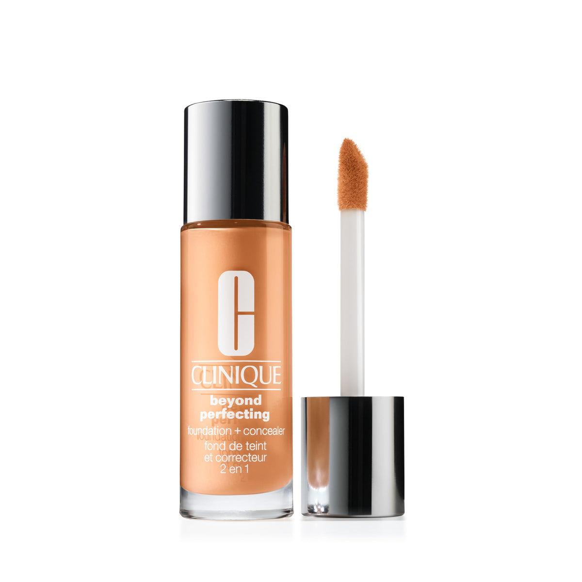 Clinique Beyond Perfecting Liquid Lightweight Full Coverage Foundation + Concealer For Dry Combination to Oily Skin Types, Toasted Wheat
