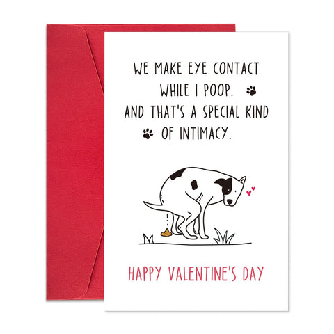 Ogeby Funny Valentines Day Card from Dog, Humor Valentines Day Gifts for Dog Lover, Cute Dog Valentines Gift ideas for Men Women