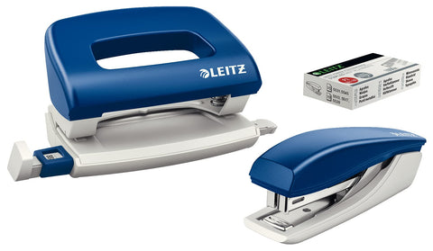 Hole Punch and Stapler Bundle Blue