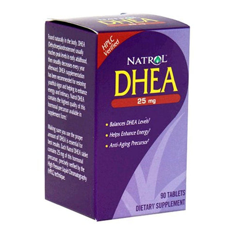 Natrol DHEA 25mg, 90 Tablets (Pack of 2)