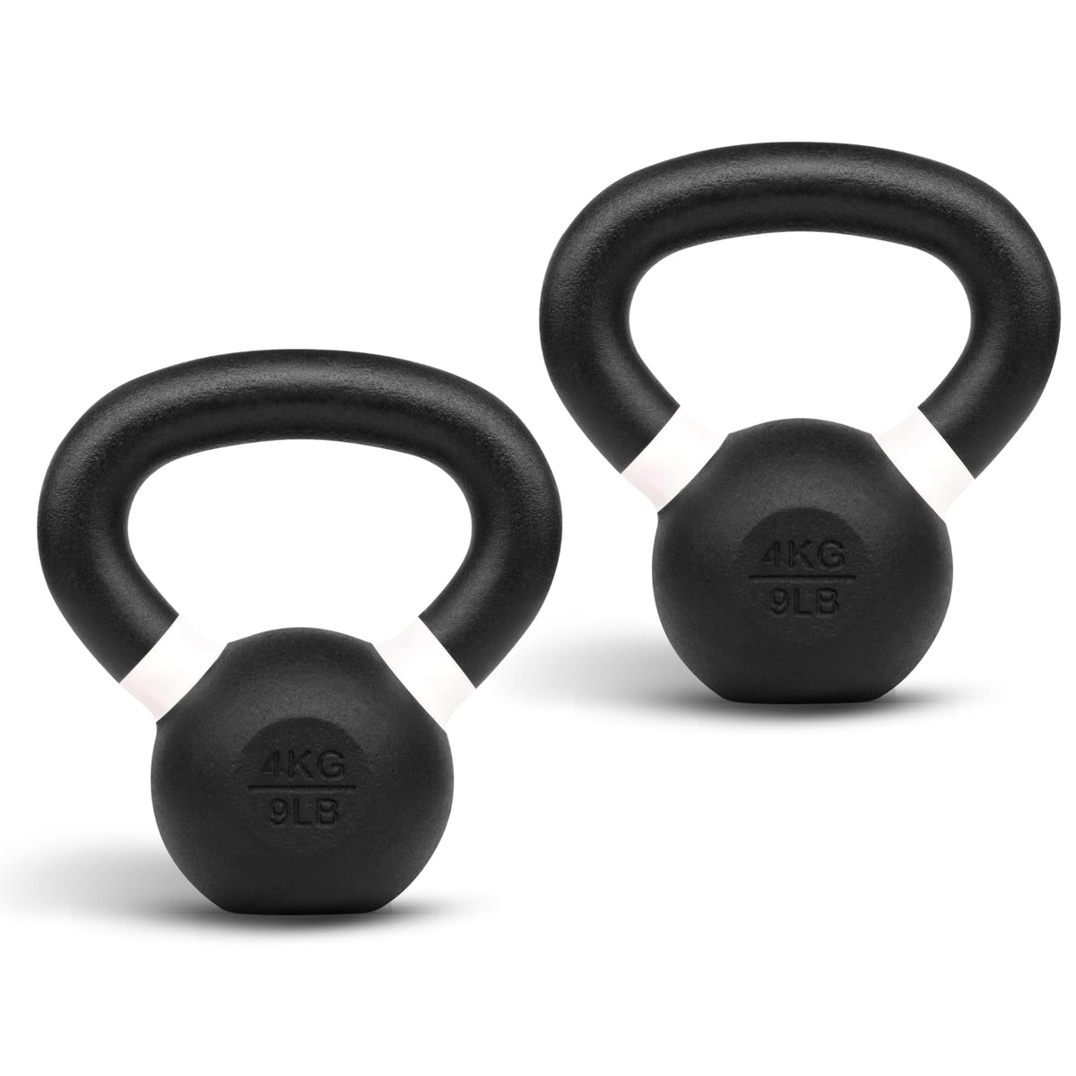 Yes4All Kettlebell Weights Cast Iron/Kettlebells Powder Coated - Strength Training, Home Gym, Full-body Exercises