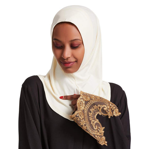 XINNI Women Muslim Turban Lady Adjustable Hijab Islamic Stretch Elastic Head Cover