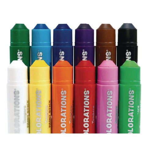 Tempera Paint Sticks, Set of 12, No Mess, Non Toxic, Quick Drying,Vibrant Colors, Kids Painting, Painting, Art,Craft, Childrens Paint Sticks, Tempera Paint Sticks for Kids, Solid Tempera Paint Sticks