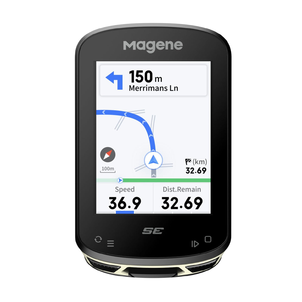 Magene C506SE GPS Bike Computer Wireless, Route Navigation, 2.4-inch Colorful Screen Cycling Computer, Bluetooth and WiFi, 11 Languages, Indoor Cycling Training