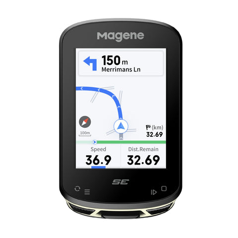 Magene C506SE GPS Bike Computer Wireless, Route Navigation, 2.4-inch Colorful Screen Cycling Computer, Bluetooth and WiFi, 11 Languages, Indoor Cycling Training