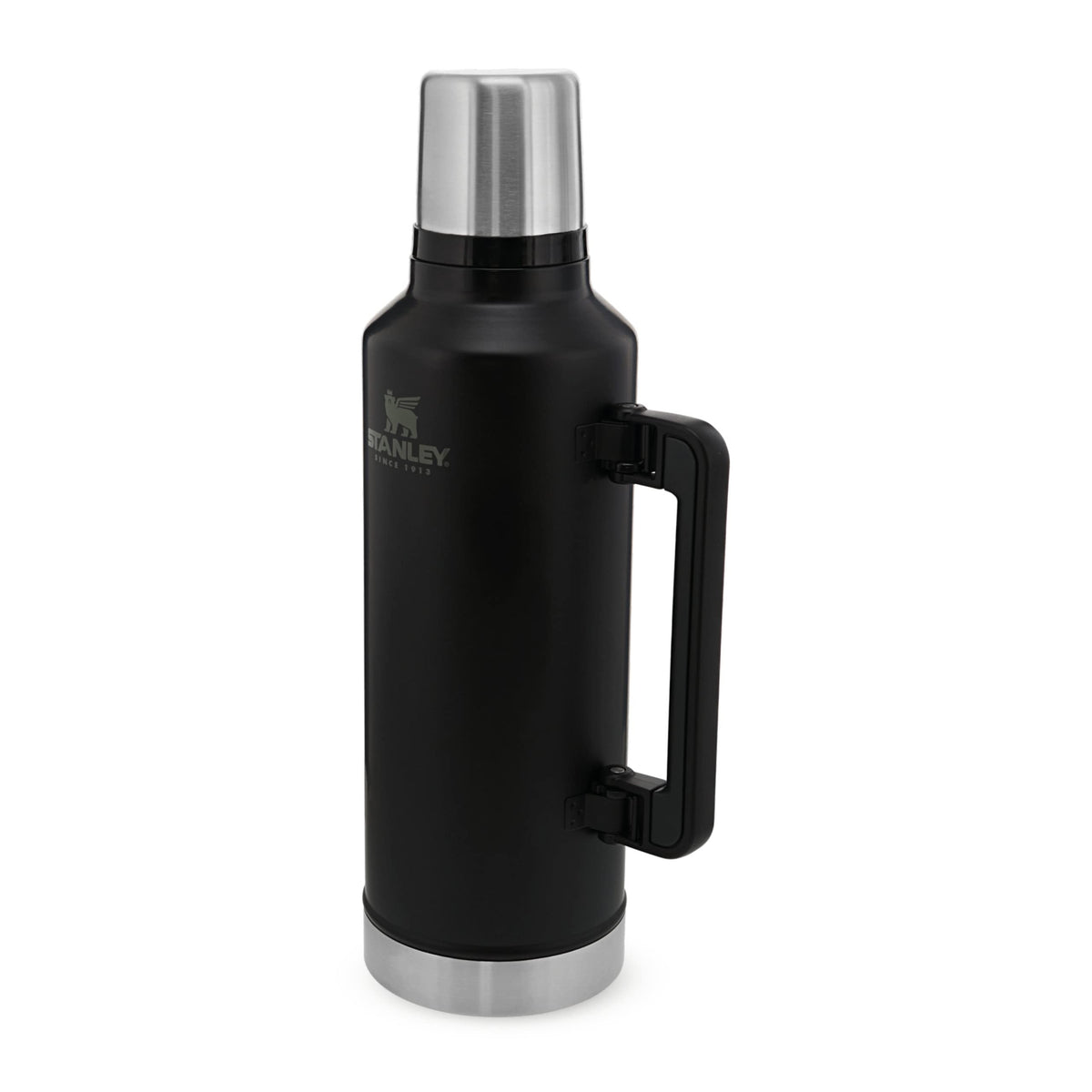Stanley Classic Legendary Thermal Flask 2.3L - Keeps Hot Or Cold For 48 Hours - BPA-Free Insulated Bottle - Stainless Steel Coffee Flask - Leakproof - Dishwasher Safe - Matte Black