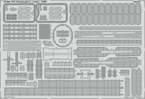 Eduard EDU53099 1:200 PE - USS Arizona Part 1 Cranes (for use with The Trumpeter kit) MODEL KIT ACCESSORY