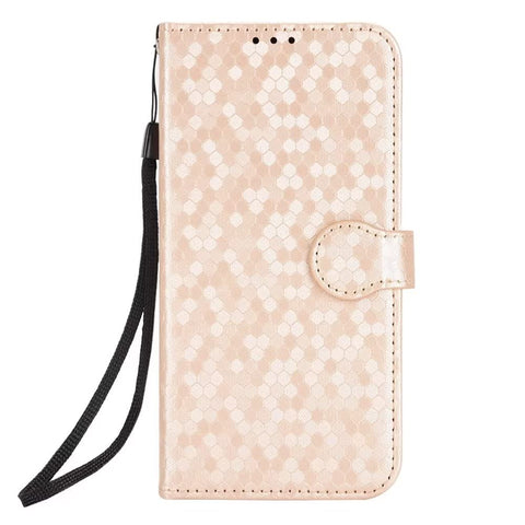 TINGYR Case Compatible with Samsung Galaxy A06, Cover Flip Case Stylish Wallet Case with Card Slots Shockproof, Case Compatible with Samsung Galaxy A06 Smartphone.(Gold)