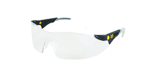 Caterpillar Dozer Safety Glasses, Black, Clear