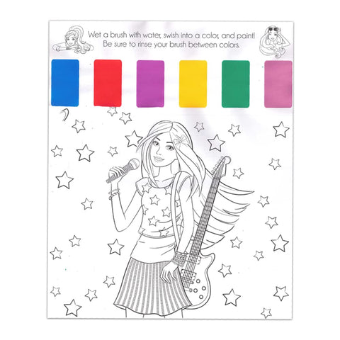 Barbie Coloring Books Activity Super Set ~ Giant Barbie Paint with Water Book, Mess-Free Imagine Ink Book with Games, Puzzles, Stickers and More (Barbie Party Supplies)
