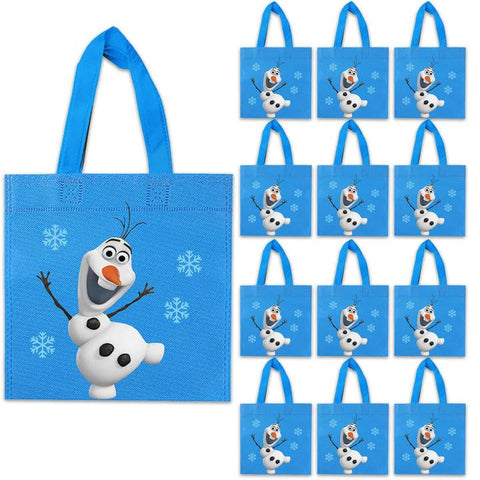 Gkszajo 20 Pcs Ice Princess Non-Woven Party Favor Bags with Handles Ice Princess Party Tot Bags Goodie Treat Candy Bags for Kids Birthday Ice Princess Theme Baby Shower Favors Decoration Supplies