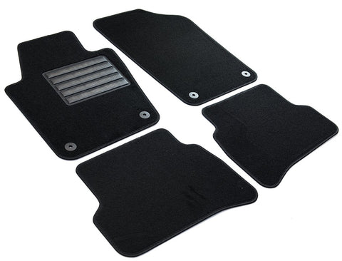 MDM SP-3748 Velour Car Mats for Volkswagen Polo V (6R) 05.2009 > 09.2017 / Seat Ibiza 2008 > 05.2017 / Skoda Fabia III 2014 Onwards, Black