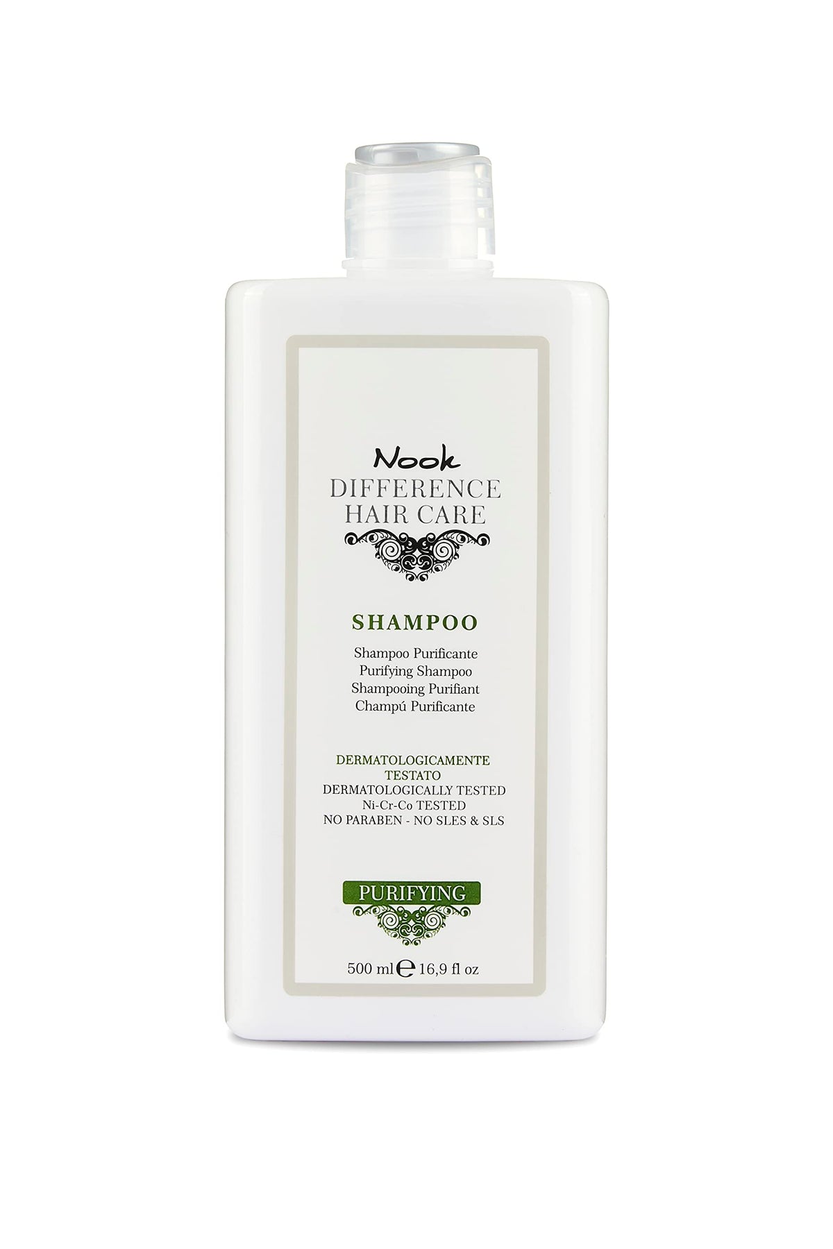 NOOK PURIFYING CLEANING SHAMPOO NECHEL CHROME COBALTO TESTED 500ML