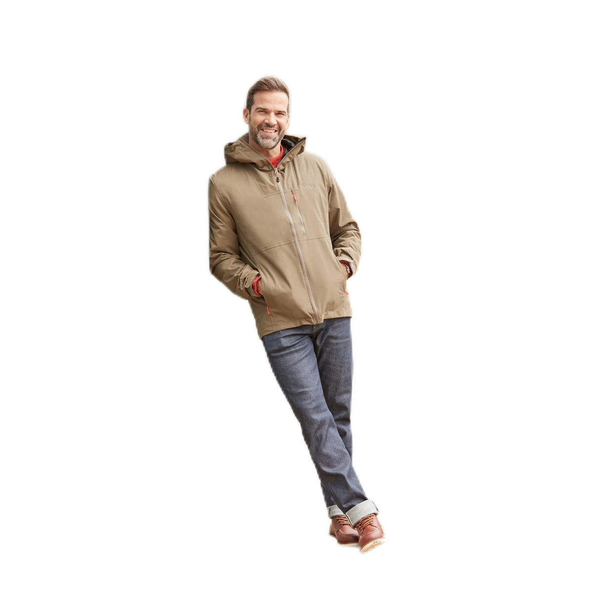 NORTH RIDGE MenÃƒÆ’Ã†â€™Ãƒâ€šÃ‚Â¢ÃƒÆ’Ã‚Â¢ÃƒÂ¢Ã¢â€šÂ¬Ã…Â¡Ãƒâ€šÃ‚Â¬ÃƒÆ’Ã‚Â¢ÃƒÂ¢Ã¢â€šÂ¬Ã…Â¾Ãƒâ€šÃ‚Â¢s Shoalwater 2.0 Waterproof and Breathable Jacket with an Adjustable Peaked Hood, Mens Rain Coat, Mens Hiking & Outdoor Recreation Clothing (UK, XXL, Green)