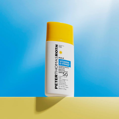 Peter Thomas Roth | Max Vitamin D-Fense Sunscreen Serum Broad Spectrum SPF 50, Sunscreen Serum For Face, SPF Moisturizer