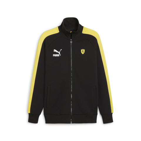 PUMA Men's Standard Scuderia Ferrari Race MT7 Track Jacket, Black-SS24