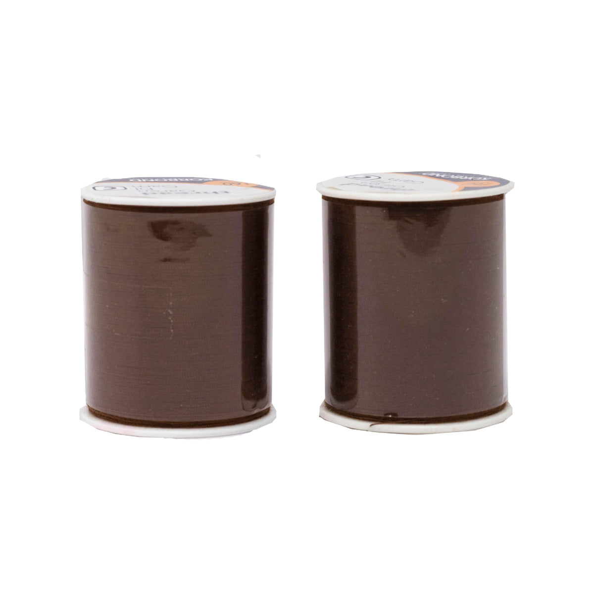 Korbond 320m Sewing Thread -2 x 160m Spools - Chestnut Brown Polyester - Hand and Machine Sewing